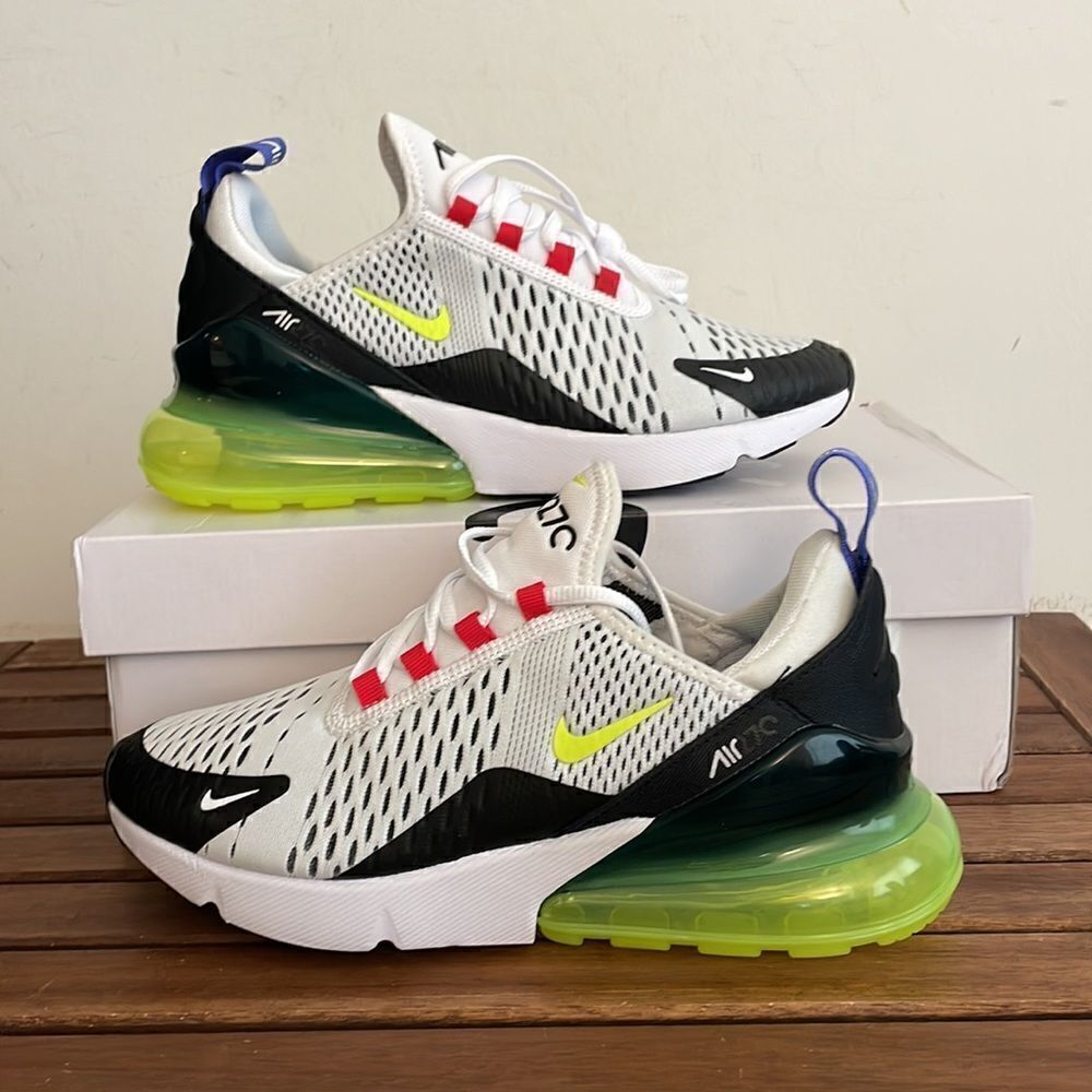 Nike Air Max 270 white/volt-light ultramarine US Women 7/UK 4.5/EU38(AH6789-116)